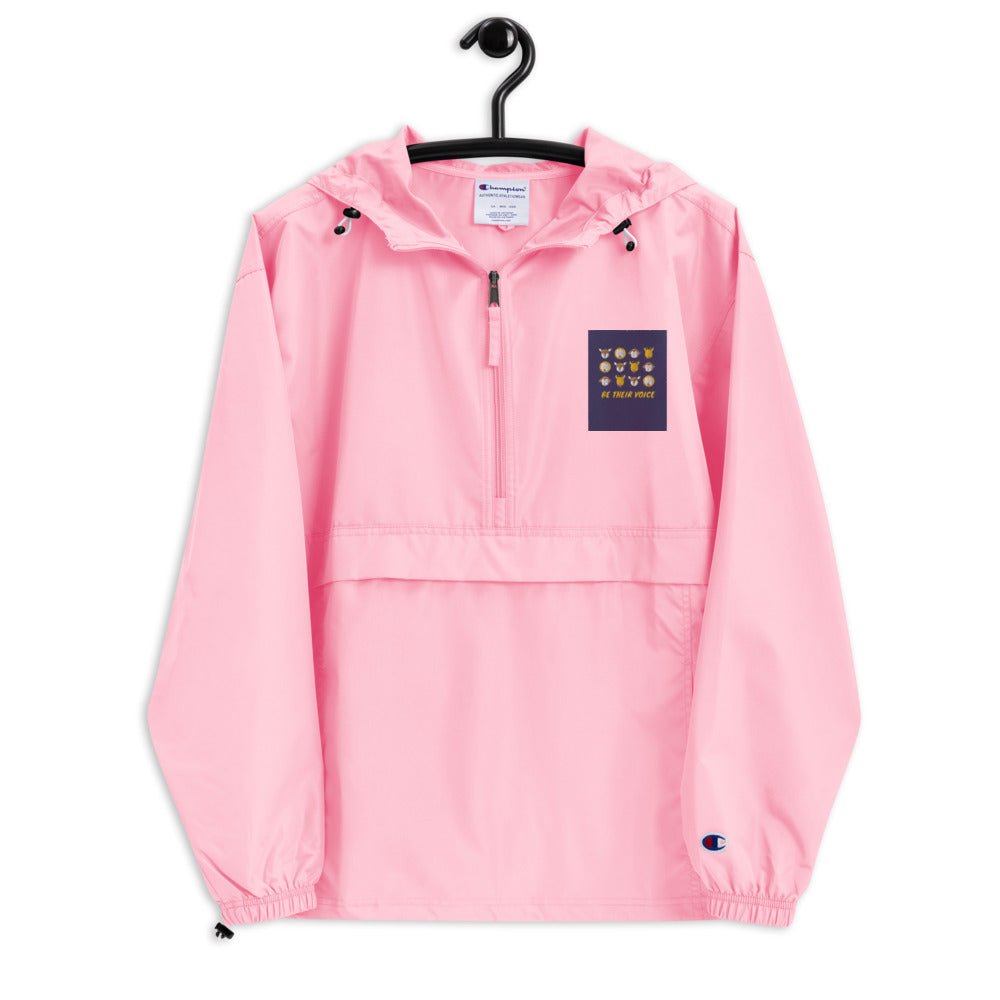 Embroidered Champion Packable Jacket - Caunoco