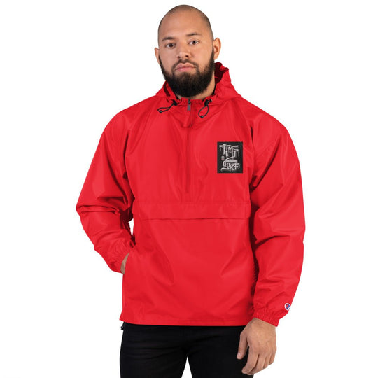 Embroidered Champion Packable Jacket - Caunoco