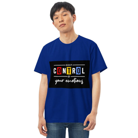 Men's fitted straight cut t-shirt - Caunoco