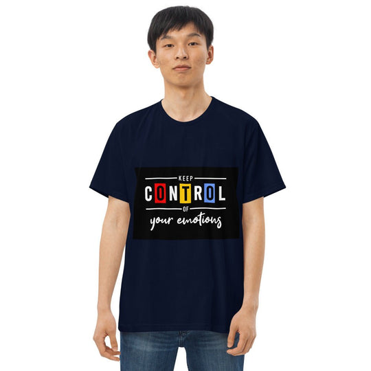 Men's fitted straight cut t-shirt - Caunoco