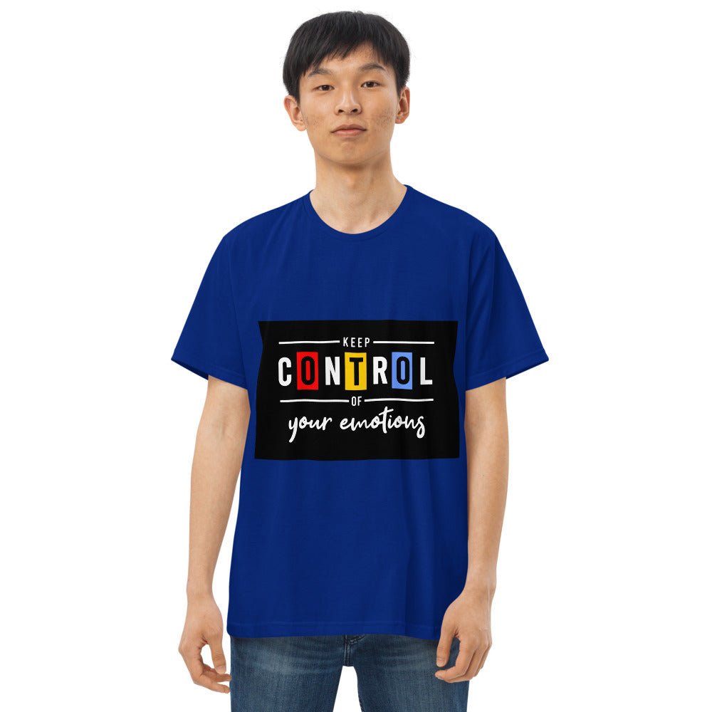 Men's fitted straight cut t-shirt - Caunoco